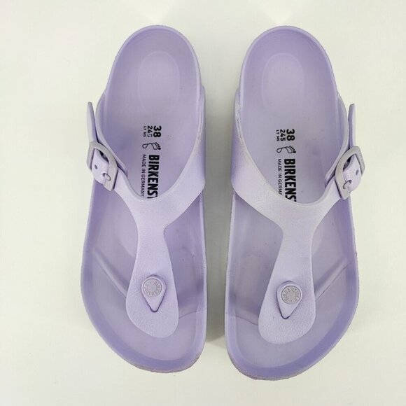 Birkenstock Women's Gizeh Regular Purple Foam Thong Slip On Sandal Size 7 US - Picture 4 of 10